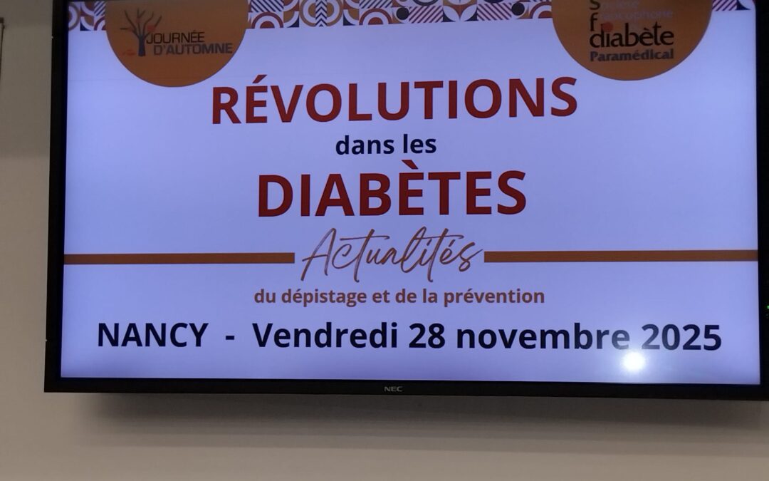 La SER Diabète Île-de-France récompensée par le Prix Initiativ’ Diabète à la Journée d’Automne SFD Paramédical !