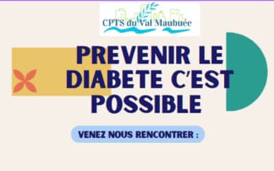 CPTS du Val Maubuée – Prévention Diabète le 31 octobre à Noisiel
